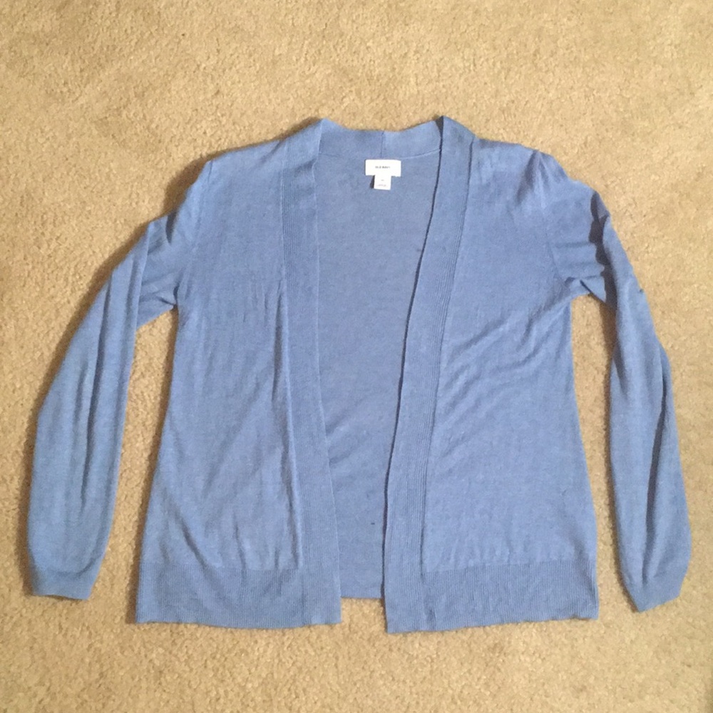 Blue cardigan
